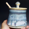 Handmade Pottery Lidded Honey Jar - Image 2