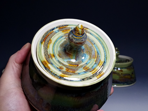 Handmade Pottery Lidded Stash Jar - Image 9