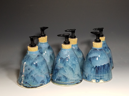 Hand Thrown Pottery Liquid Soap Dispenser - Image 2