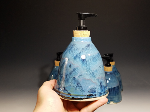 Hand Thrown Pottery Liquid Soap Dispenser - Image 7