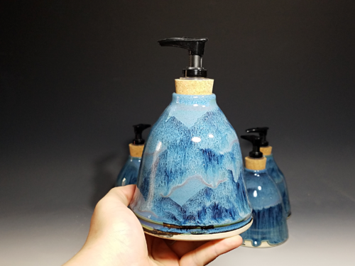 Hand Thrown Pottery Liquid Soap Dispenser - Image 6