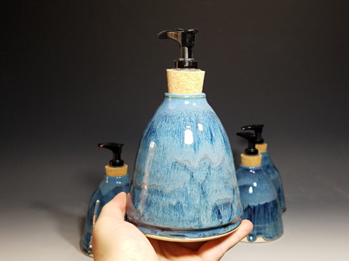 Hand Thrown Pottery Liquid Soap Dispenser - Image 5