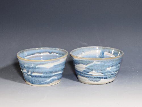 SECONDS SALE! Hand Thrown Set of Two (2) Thrown Pottery Bowls - Image 2