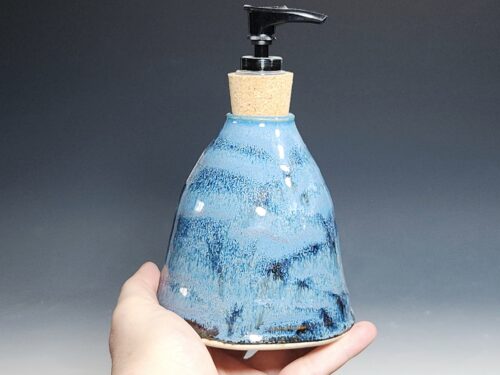 SECONDS SALE! Hand Thrown Pottery Liquid Soap Dispenser - Image 3