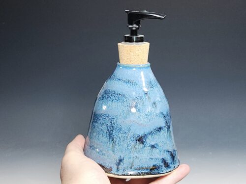 SECONDS SALE! Hand Thrown Pottery Liquid Soap Dispenser - Image 2