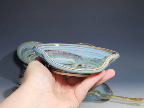 Hand Thrown Ceramic Spoon Rest - Image 6