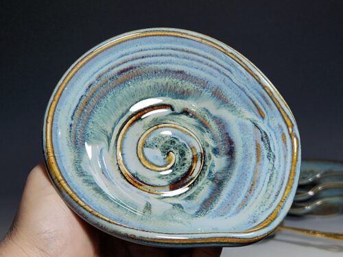 Hand Thrown Ceramic Spoon Rest - Image 3