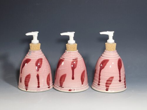 LIMITED EDITION Hand Thrown Pottery Liquid Soap Dispenser, Handmade Bathroom Ceramic Soap Holder, Rustic Hand Soap Pump, Dish Soap, Each (Copy) - Image 7