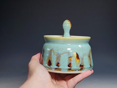 Handmade Pottery Lidded Stash Jar - Image 4