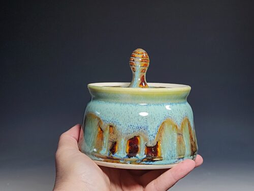 Handmade Pottery Lidded Stash Jar - Image 3