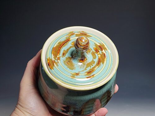 Handmade Pottery Lidded Stash Jar - Image 7