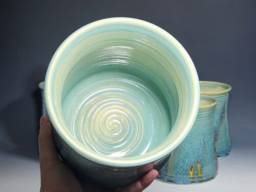Hand Thrown Pottery Utensil Holder - Image 5