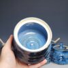 Hand-thrown Pottery Lidded Honey Jar, Ceramic Sugar Bowl, Rustic, Handmade Honey Pot With Dipper, Wheel Thrown, Each - Image 7