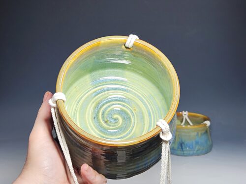 LIMITED EDITION Hand-thrown Pottery Hanging Planter - Image 8