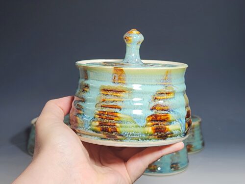 Hand Thrown Pottery Microwave Egg Cooker, Ceramic Poached Egg Cooker