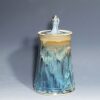 Large Handmade Pottery Lidded Jar - Image 9