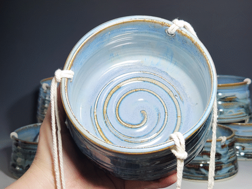 Hand-thrown Pottery Hanging Planter - Image 8