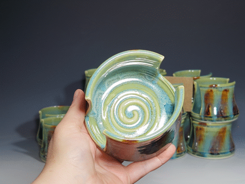 Hand Thrown Pottery Kitchen Sink Sponge Holder - Image 6