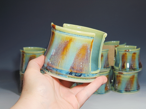 Hand Thrown Pottery Kitchen Sink Sponge Holder - Image 4