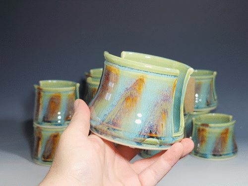Hand Thrown Pottery Kitchen Sink Sponge Holder - Image 3