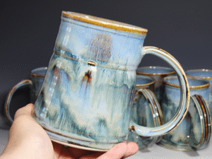 Hand-Thrown Ceramic Coffee Mug, Each