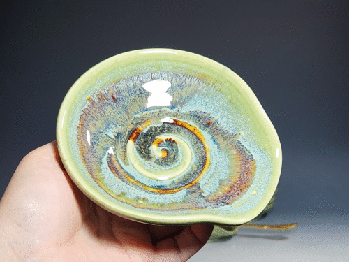 Hand Thrown Ceramic Spoon Rest, Handmade Spoon Holder, Ladle Rest, Tea Bag Holder, Coffee Spoonrest, Rustic, Each - Image 2