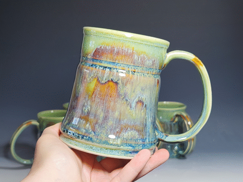 Hand-Thrown Ceramic Coffee Mug, Each