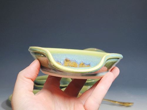 Hand Thrown Ceramic Spoon Rest - Image 9