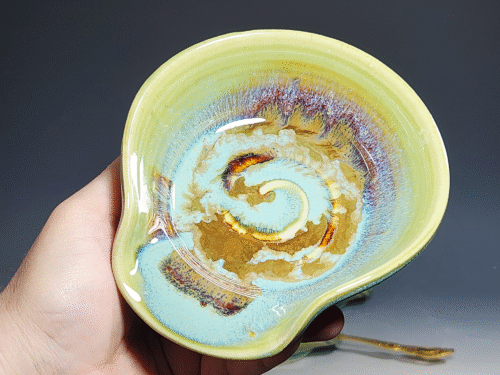 Hand Thrown Ceramic Spoon Rest - Image 6
