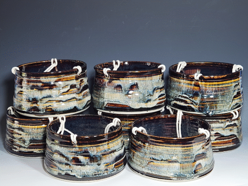 Hand-thrown Pottery Hanging Planter - Image 2