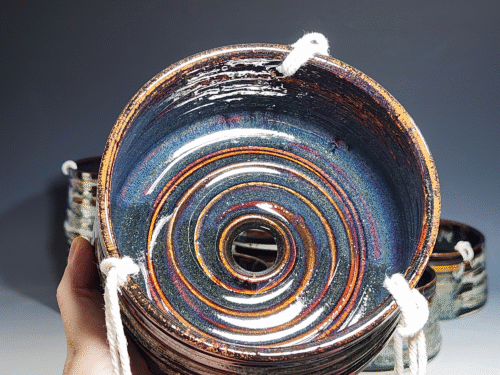 Hand-thrown Pottery Hanging Planter - Image 8