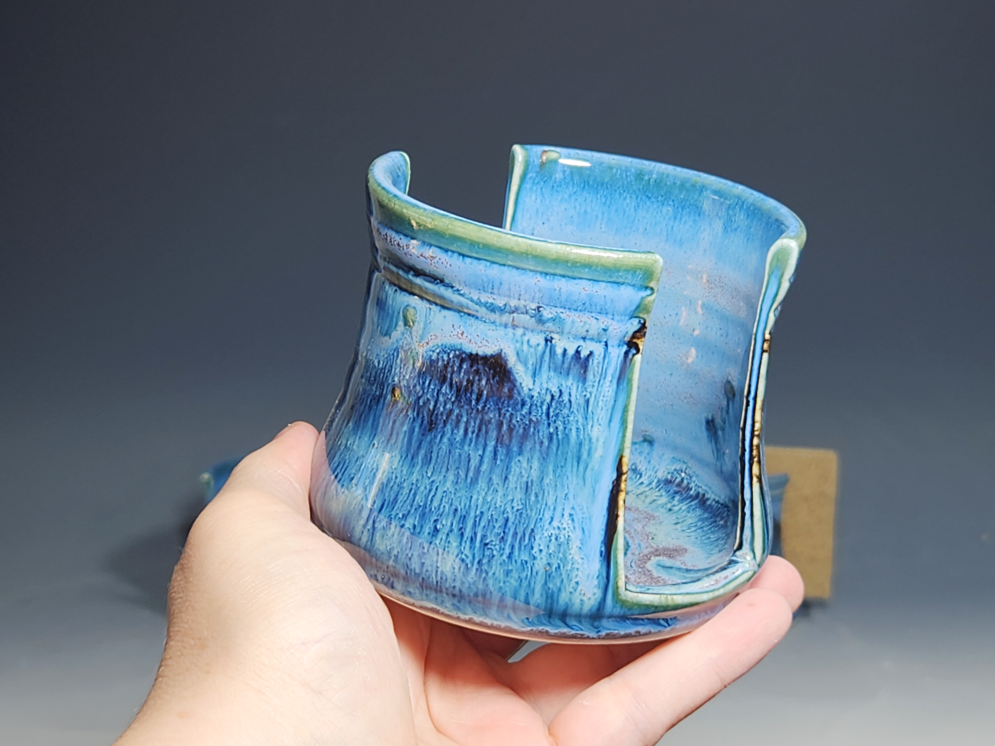 Hand Thrown Pottery Sponge Holder, Kitchen Sink Ceramic Sponge Holder, Rustic, Handmade, Each - Image 5