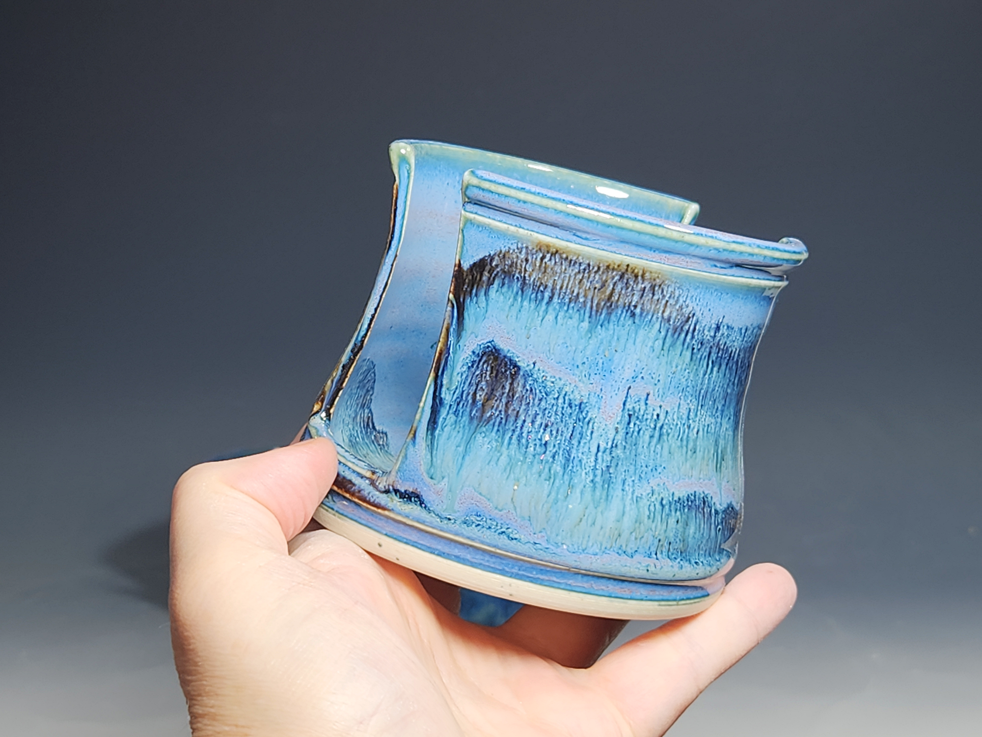 Hand Thrown Pottery Sponge Holder, Kitchen Sink Ceramic Sponge Holder, Rustic, Handmade, Each - Image 3