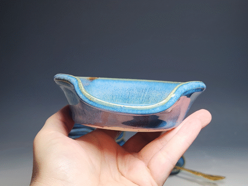 Hand Thrown Ceramic Spoon Rest, Handmade Spoon Holder, Ladle Rest, Tea Bag Holder, Coffee Spoonrest, Rustic, Each - Image 5