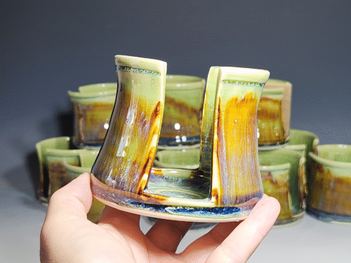 SECONDS SALE Hand Thrown Pottery Kitchen Sink Sponge Holder - Image 6