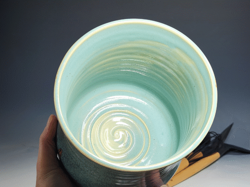 SECONDS SALE! Hand Thrown Pottery Utensil Holder - Image 6