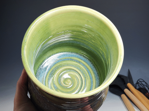 SECONDS SALE! Hand Thrown Pottery Utensil Holder - Image 7