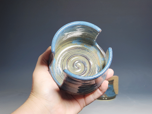 SECONDS SALE! Hand Thrown Pottery Kitchen Sink Sponge Holder - Image 8