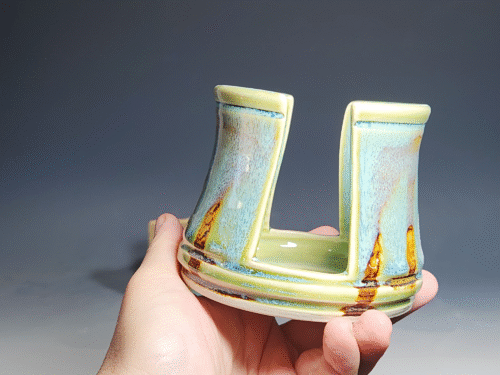SECONDS SALE Hand Thrown Pottery Kitchen Sink Sponge Holder - Image 3