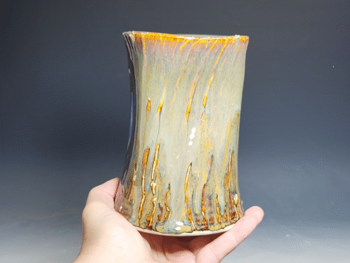 SECONDS SALE! Hand Thrown Pottery Bud Vase - Image 4