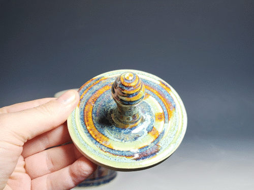 SECONDS SALE! Large Handmade Pottery Lidded Jar - Image 6
