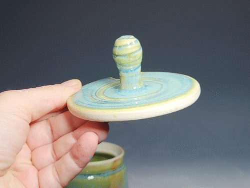 SECONDS SALE! Handmade Pottery Lidded Honey Jar - Image 6