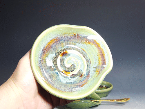 SECONDS SALE! Hand Thrown Ceramic Spoon Rest - Image 6