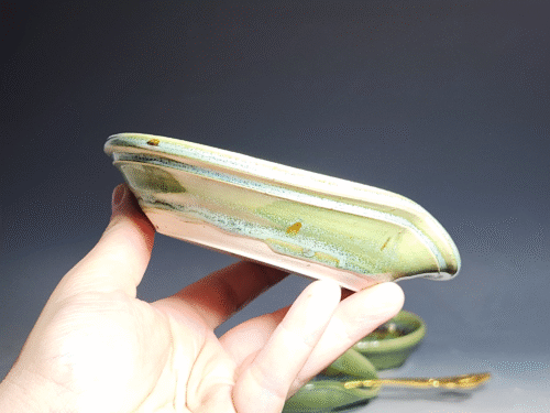 SECONDS SALE! Hand Thrown Ceramic Spoon Rest - Image 5