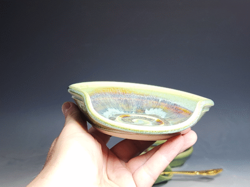 SECONDS SALE! Hand Thrown Ceramic Spoon Rest - Image 4