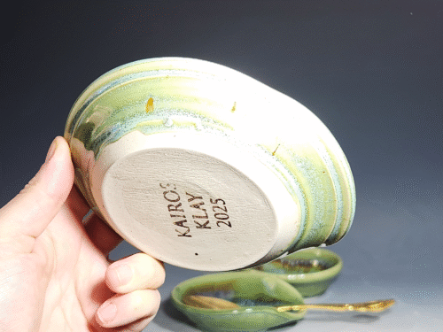 SECONDS SALE! Hand Thrown Ceramic Spoon Rest - Image 3