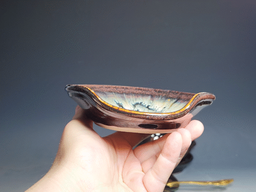 SECONDS SALE! Hand Thrown Ceramic Spoon Rest, Handmade Spoon Holder, Ladle Rest, Tea Bag Holder, Coffee Spoonrest, Rustic, Each - Image 4