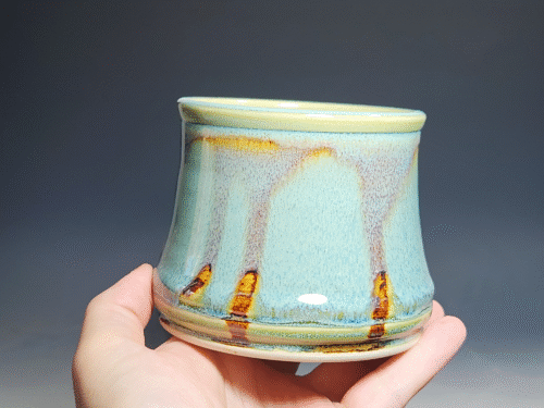 SECONDS SALE! Set of Two (2) Hand Thrown Pottery Wine Cups - Image 3