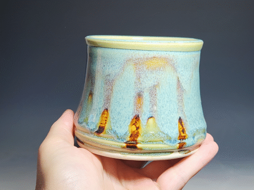 SECONDS SALE! Set of Two (2) Hand Thrown Pottery Wine Cups - Image 2