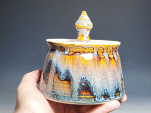 SECONDS SALE! Handmade Pottery Lidded Stash Jar